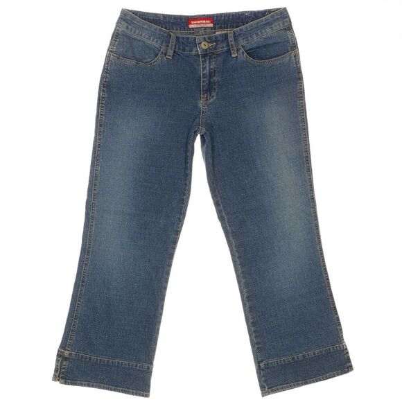 UNIONBAY Crop Jeans Size 7 Juniors Blue Denim Stretch Measures 27 x 23 - Picture 1 of 9